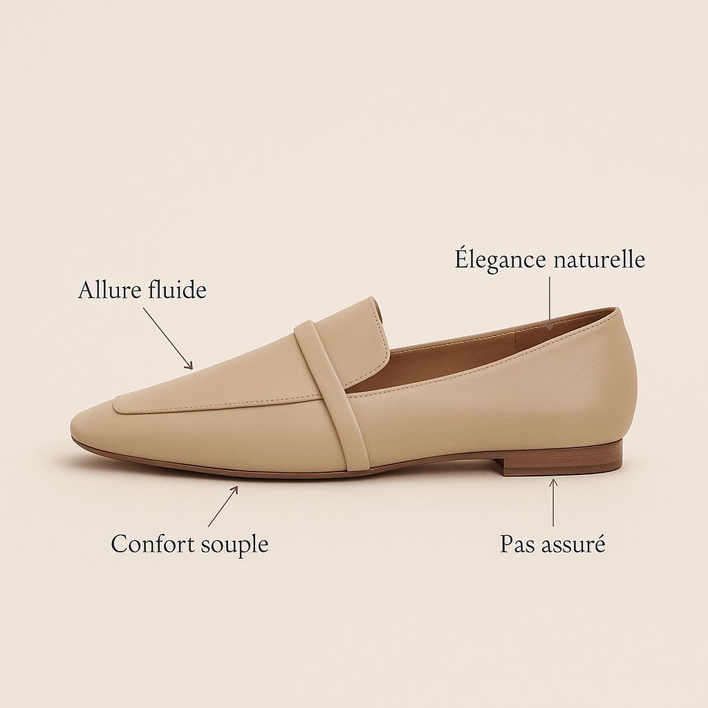 Mocassin Plat Femme