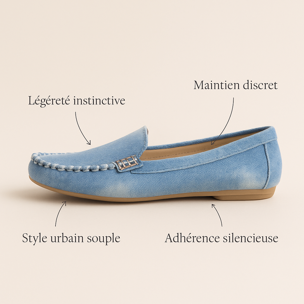 Mocassin Jean Femme