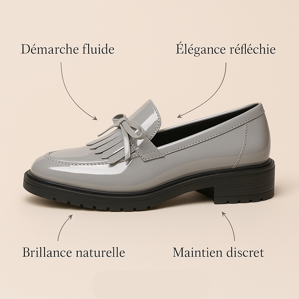 Mocassin Vernis Compensé