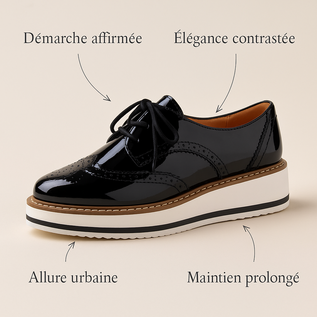 Mocassin Noir & Blanc Femme