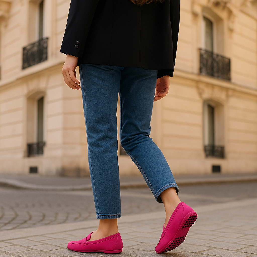 Mocassin Rose Femme