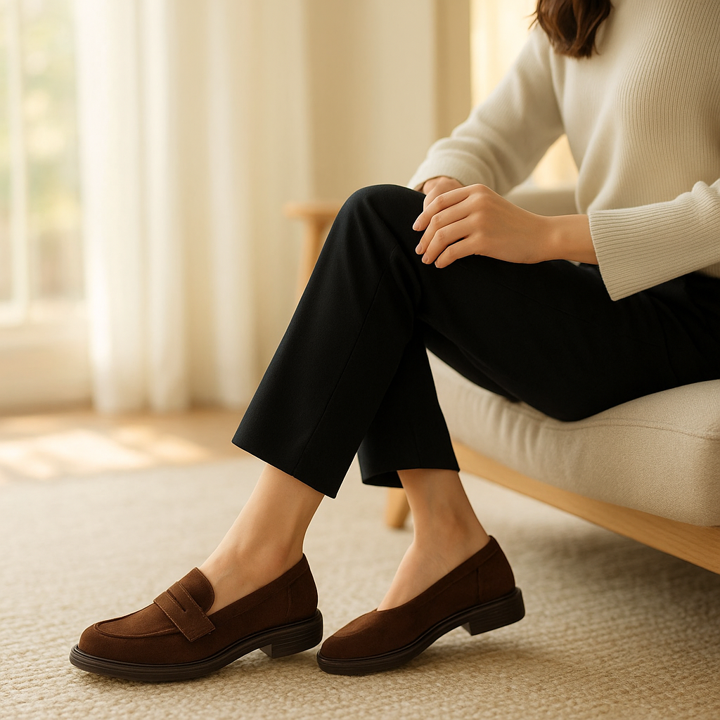 Mocassin Daim Marron