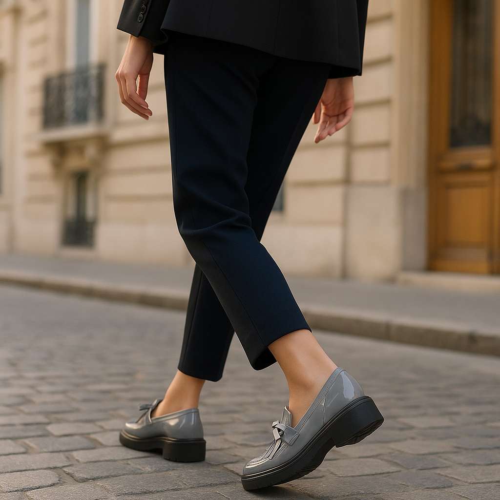 Mocassin Vernis Compensé