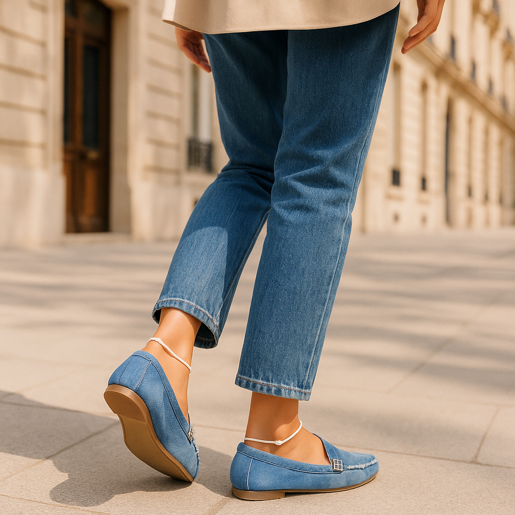 Mocassin Jean Femme