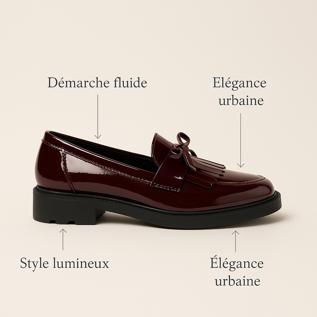 Mocassin Bordeau Femme
