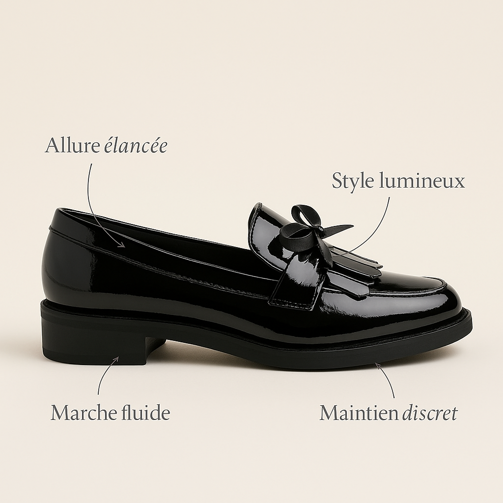 Mocassin Plateforme Femme Cuir
