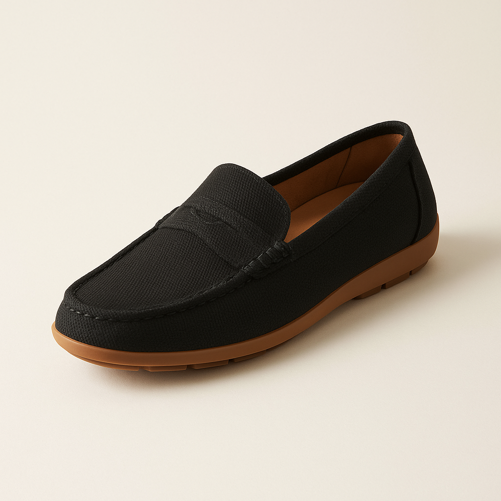 Mocassin Femme Noir Confortable