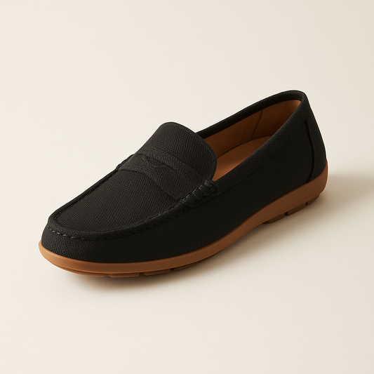 Mocassin Femme Noir Confortable
