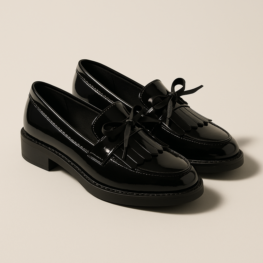 Mocassin Plateforme Femme Cuir