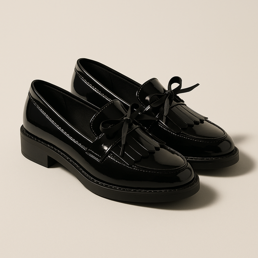 Mocassin Plateforme Femme Cuir