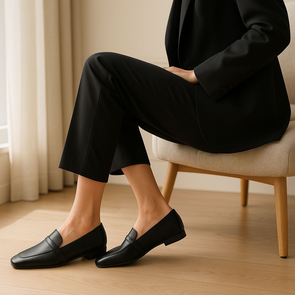 Mocassin Bout Carré Femme