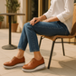 Mocassin Cognac Femme
