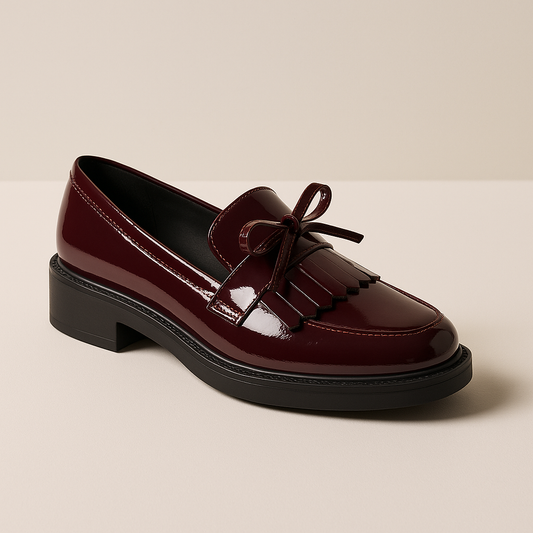 Mocassin Bordeau Femme