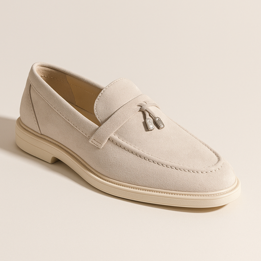 Mocassin Daim Beige Femme