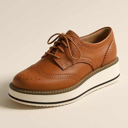Mocassin Cognac Femme