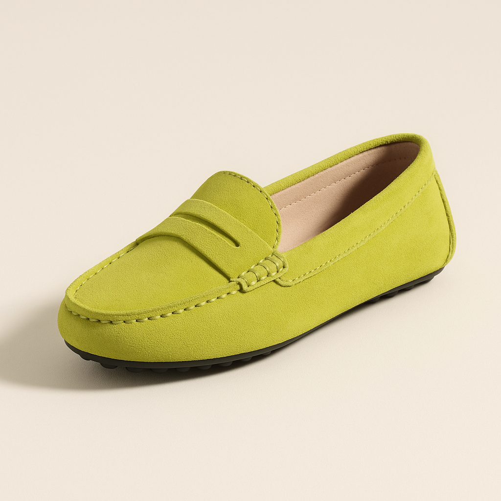 Mocassin Vert Pomme Femme