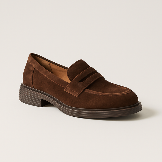 Mocassin Daim Marron