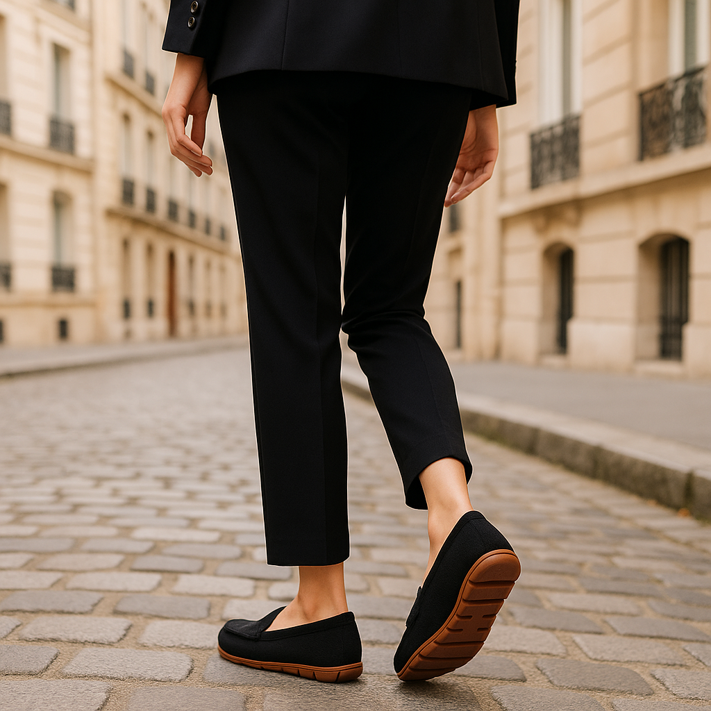 Mocassin Femme Noir Confortable