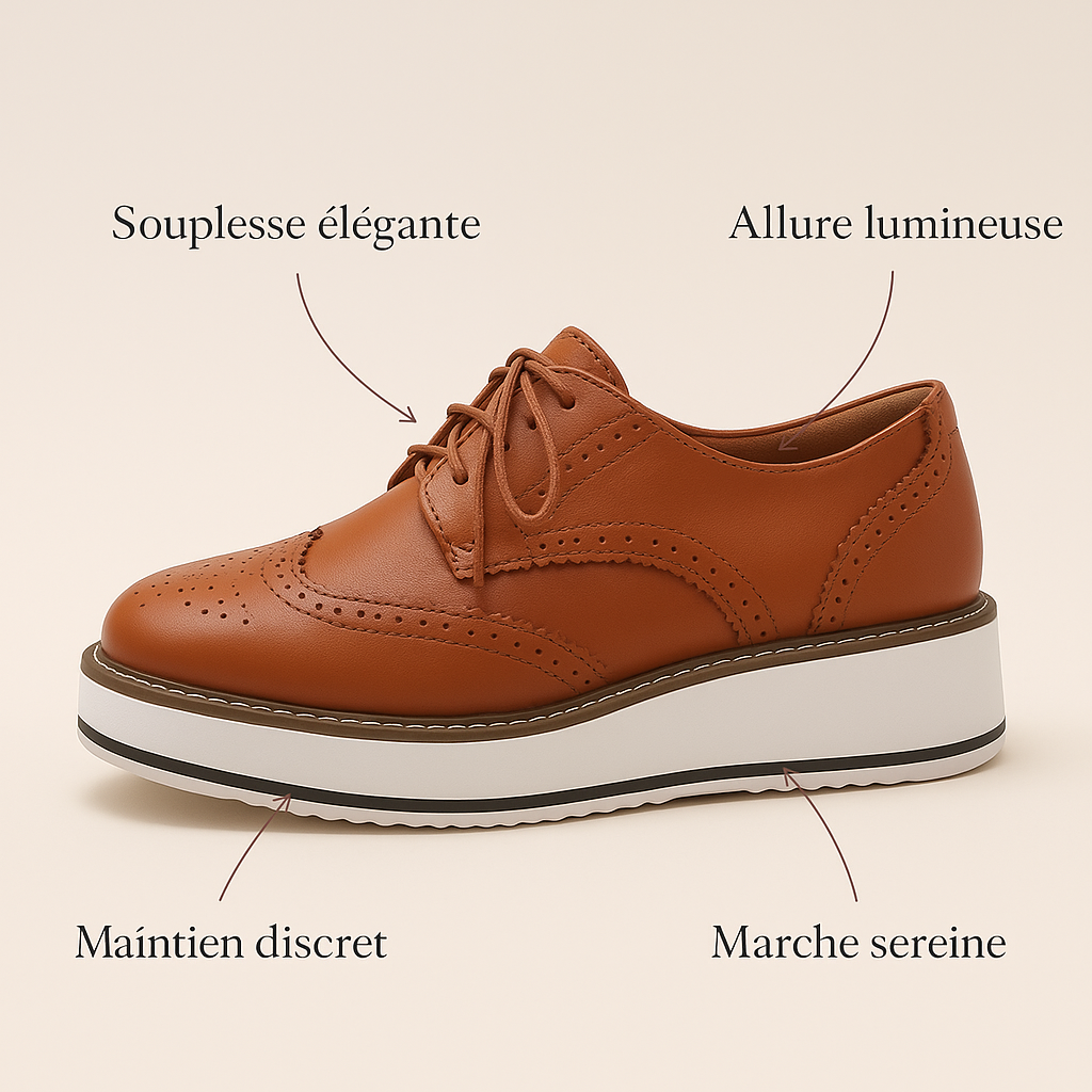Mocassin Cognac Femme