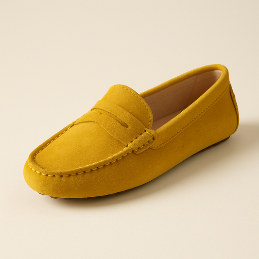 Mocassin Jaune Femme