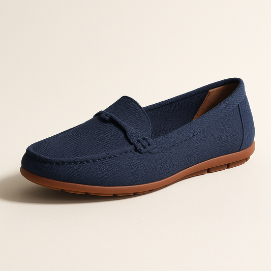 Mocassin Bleu Marine Femme