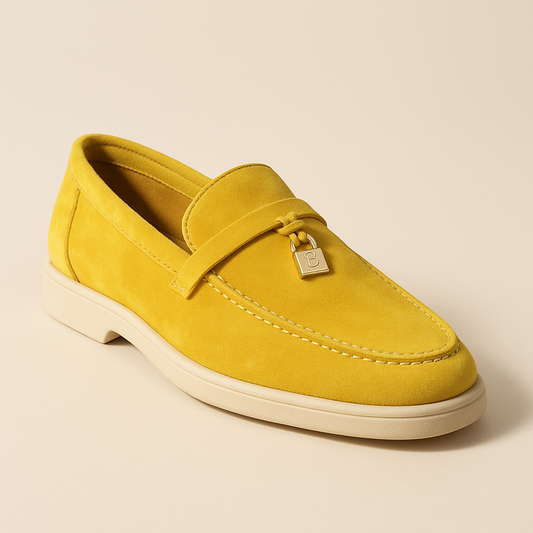 Mocassin Jaune Moutarde Femme