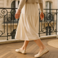 Mocassin Creme Femme