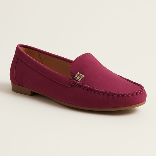 Mocassin Mauve Femme