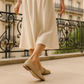 mocassin plat femme