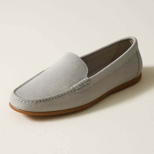 Mocassin Gris Femme