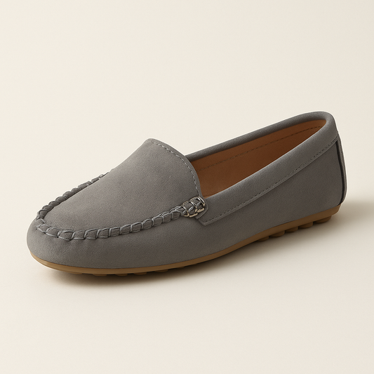Mocassin Gris Foncé Femme