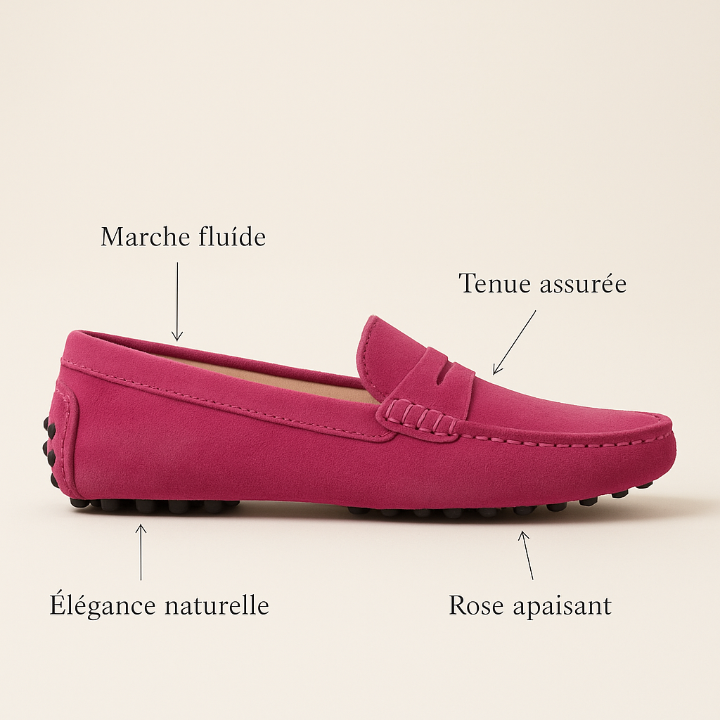 Mocassin Rose Femme