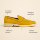 Mocassin Jaune Moutarde Femme