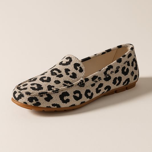Mocassin Leopard Femme