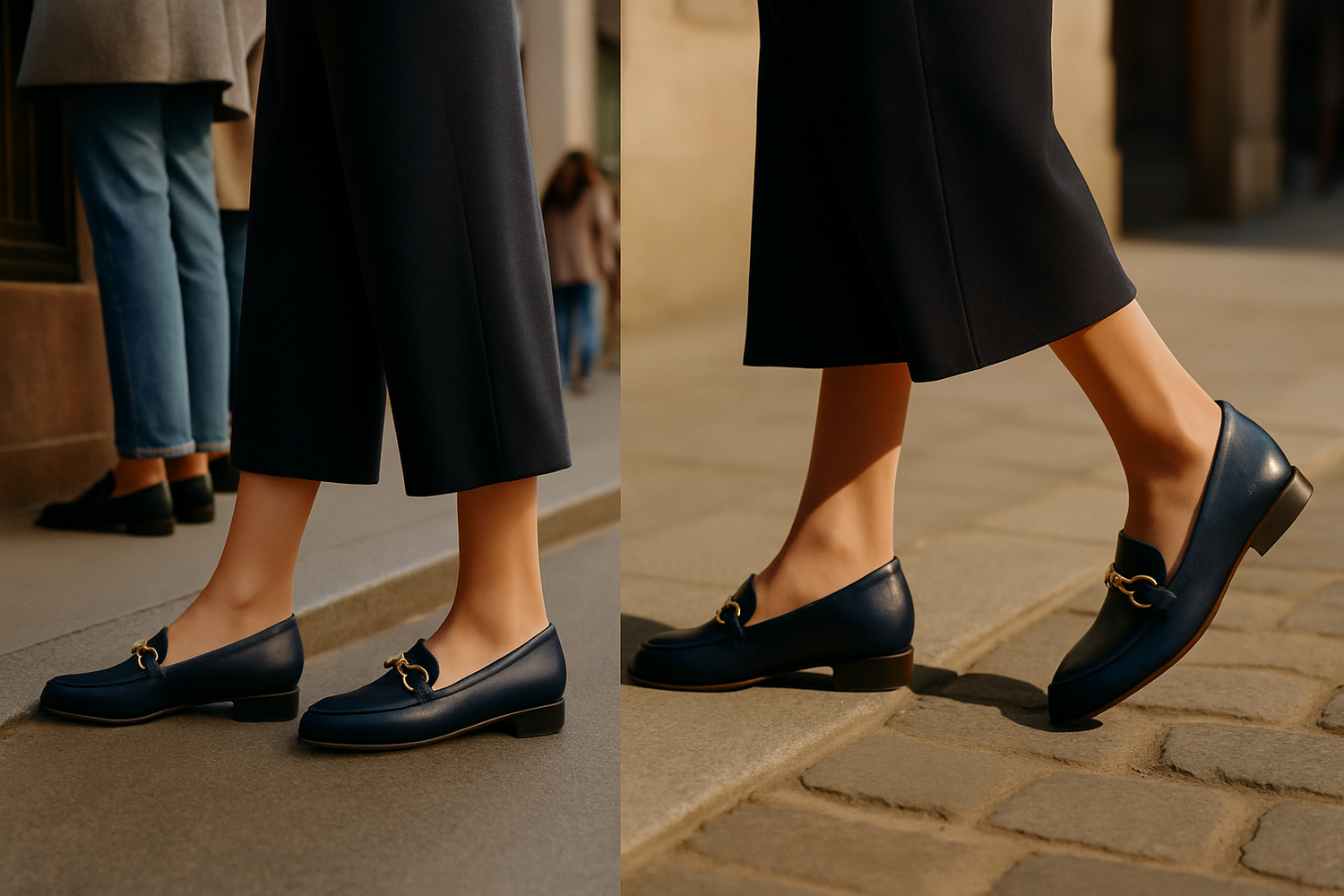 mocassin bleu marine